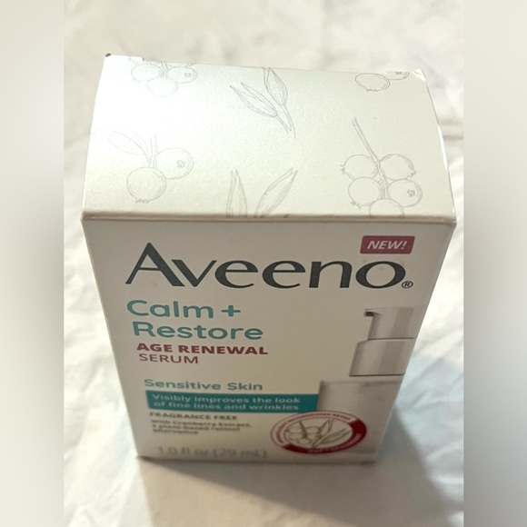 Aveeno Calm + Restore Age Renewal Serum 1.0 Fl Oz New in Box - Picture 5 of 9